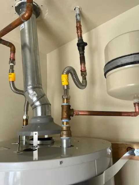 Water heater installation and plumbing repair in Founders Village